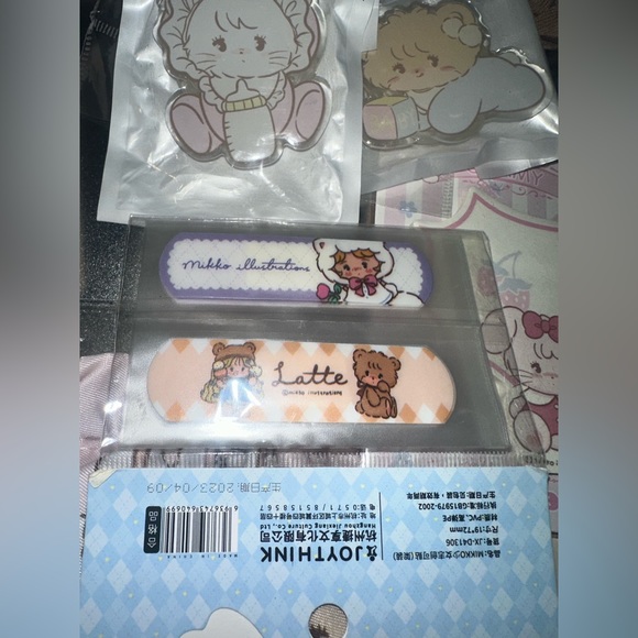 Mikko illustrations lot!! Socks pop sockets band aids sticky notes makeup pouch - Picture 2 of 2
